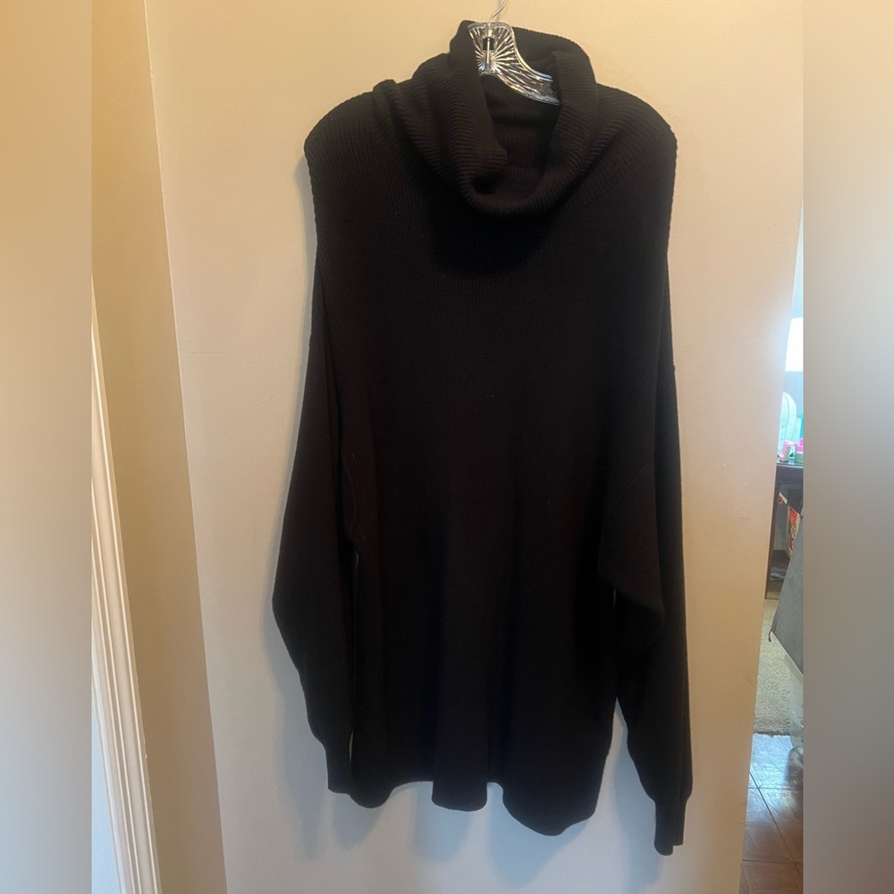 Free People Charcoal Knit Sweater